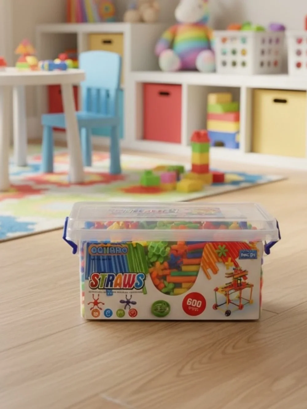 Ggilbro Straw Constructor Stem Building Toys 600pcs